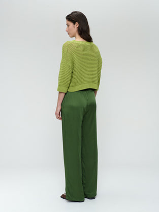 Simone saten viscose pants