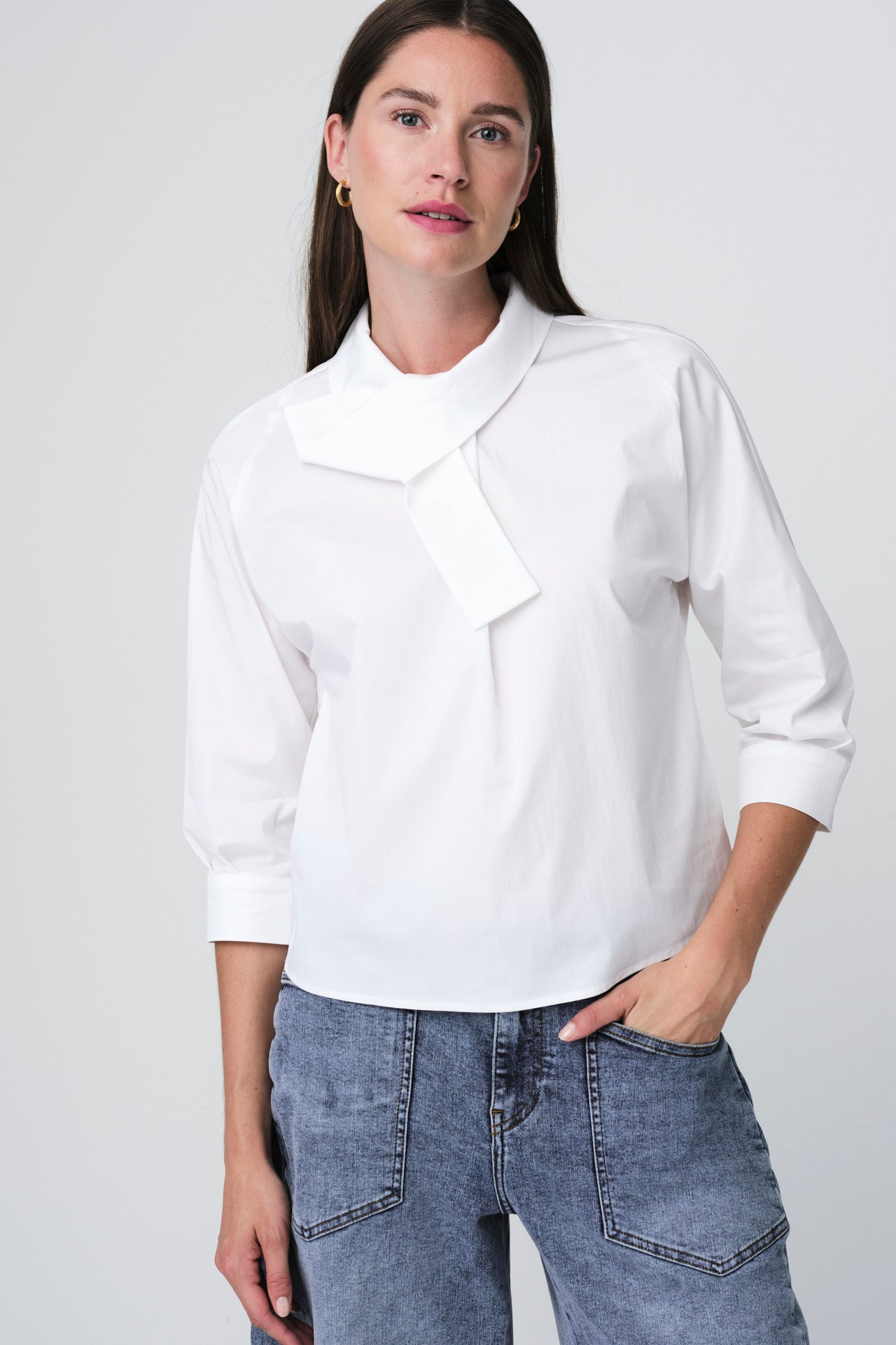 Fiorella cotton mix blouse Fiorella cotton mix blouse