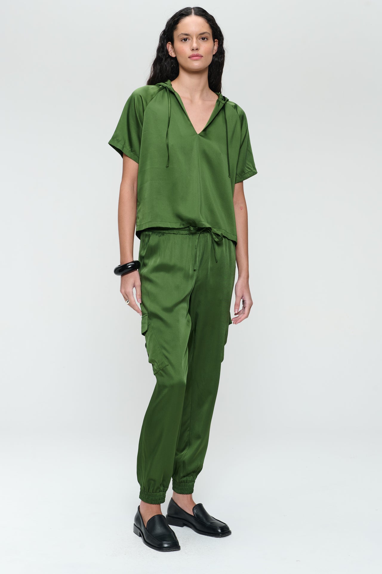Alex saten viscose pants Alex saten viscose pants