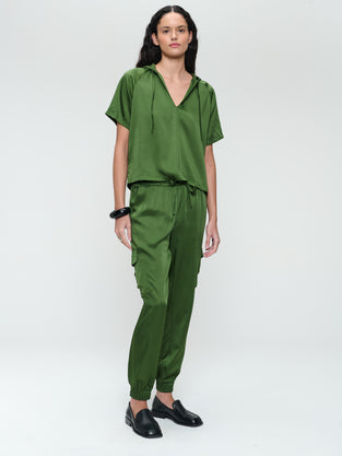 Alex saten viscose pants