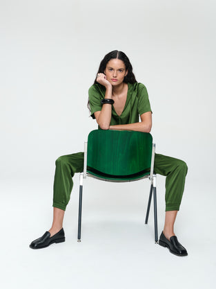 Evi saten viscose blouse