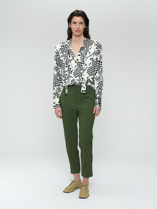 Anija printed stretch viscose blouse