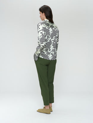 Anija printed stretch viscose blouse