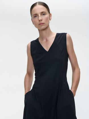 Ria WS stretch technical jersey dress
