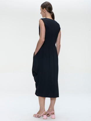 Ria WS stretch technical jersey dress