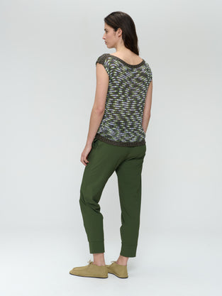 Delia structure technical jersey pants