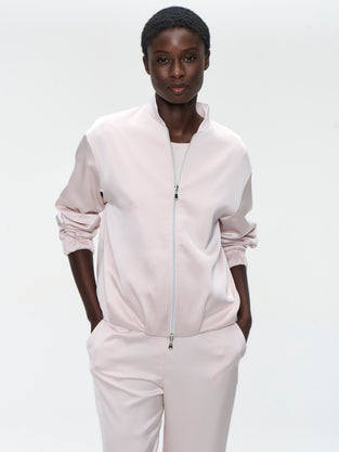 Ripasso saten bomber jacket