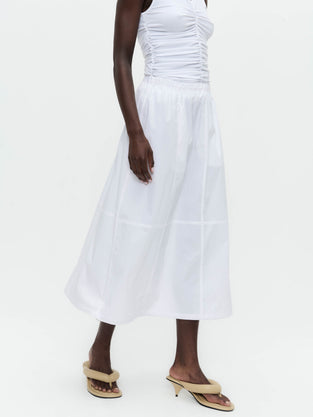 Maud cotton poplin skirt