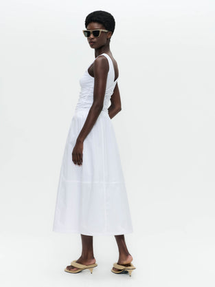 Maud cotton poplin skirt