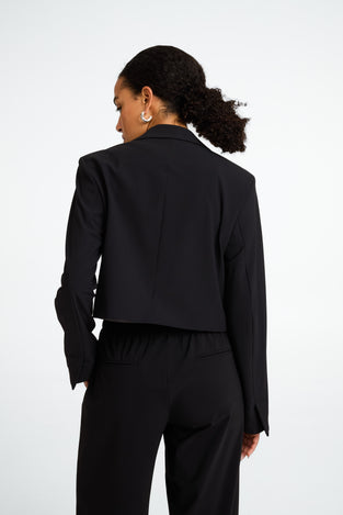 Estele structure technical jersey blazer
