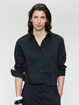 Kerry cotton poplin blouse