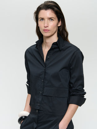 Kerry cotton poplin blouse