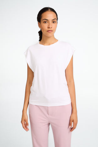 Maria stretch viscose logo top