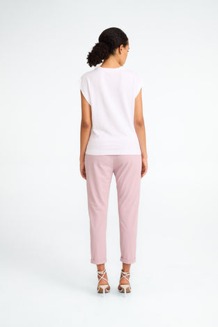Maria stretch viscose logo top