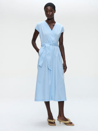 Poplin long dress 2945