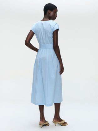 Poplin long dress 2945
