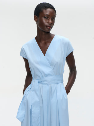 Poplin long dress 2945
