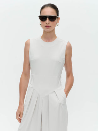 Jacklin stretch technical jersey dress