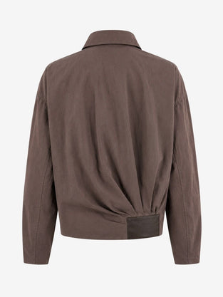 Blaze pleated bomber jacket