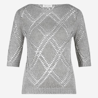 Openwork top with sequins 9040