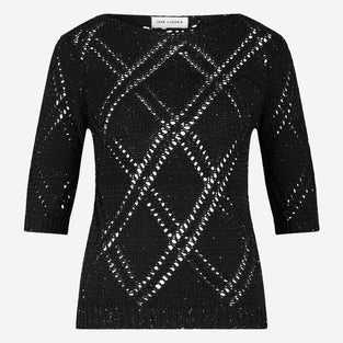 Openwork top with sequins 9040