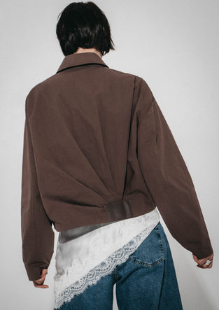 Blaze pleated bomber jacket