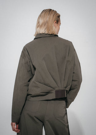 Blaze pleated bomber jacket