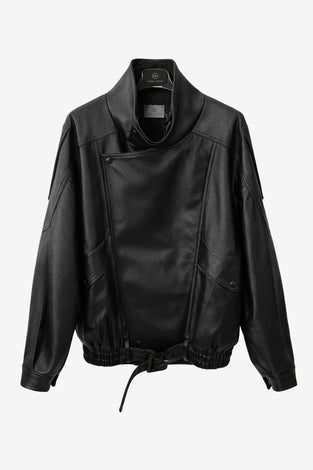 Bo eco leather oversized jacket