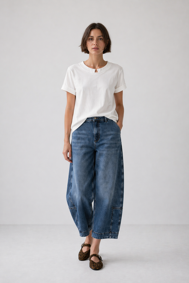 Poplin loos fit top Poplin loos fit top