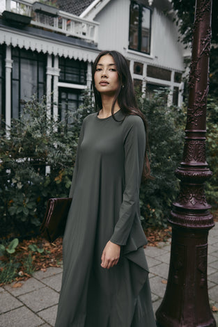 Isabel dress LS technical jersey