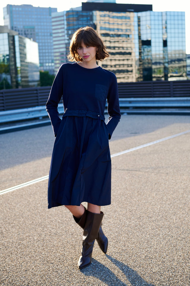 Ester mix cotton taffeta dress Ester mix cotton taffeta dress