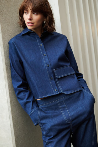 Kerry denim blouse