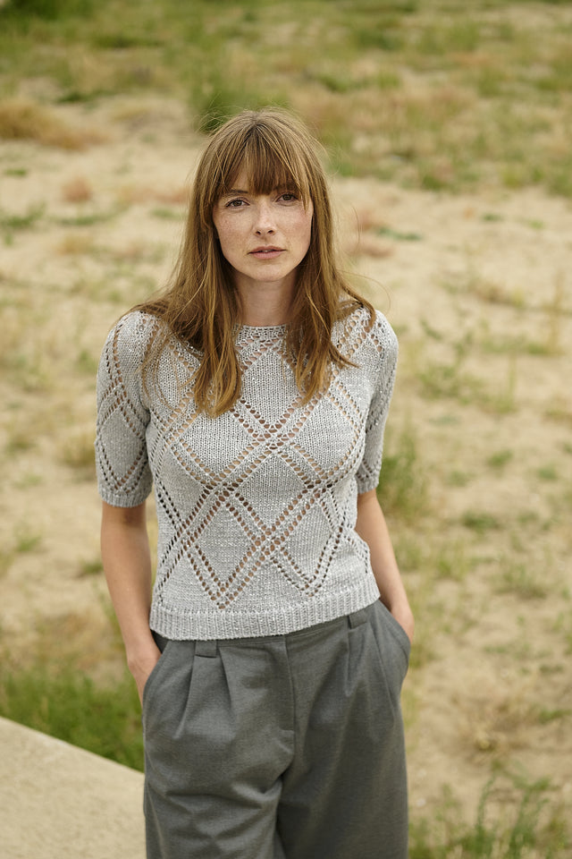 Openwork top with sequins 9040 Openwork top with sequins 9040