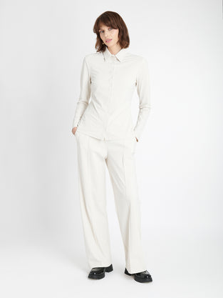 Kikkie blouse brush tech jersey