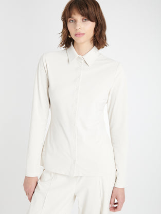 Kikkie blouse brush tech jersey