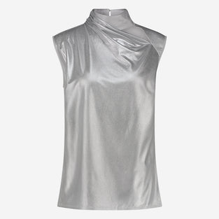 Naomi silver shine foil top