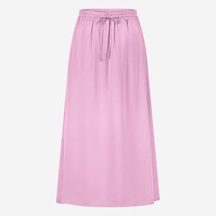 Ina shiny saten rayon viscose skirt