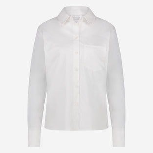 Santos poplin organza blouse