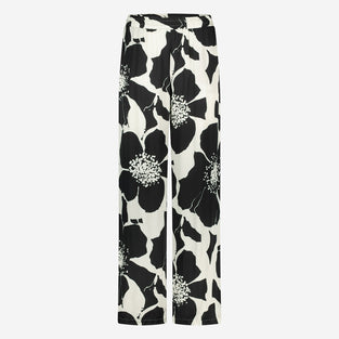 Simone printed shiny viscose pants