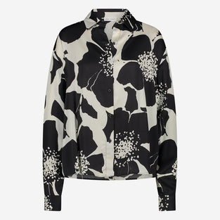 Avine printed shine viscose blouse