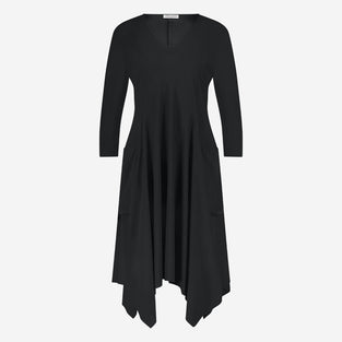 Caro LS stretch technical jersey dress