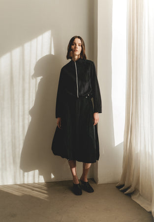 Allegra taffeta mix skirt