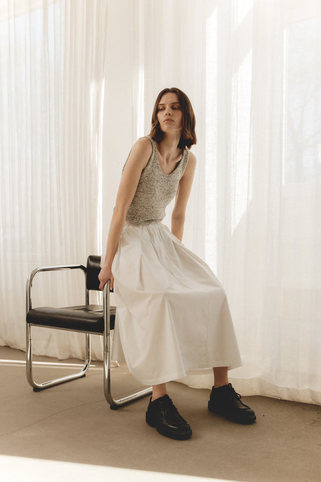 Poplin long skirt Poplin long skirt