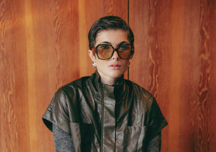 Paola eco leather blouse