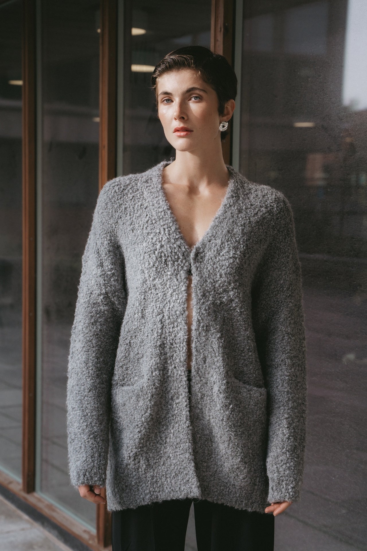 Cardigan boucle 25574 Cardigan boucle 25574