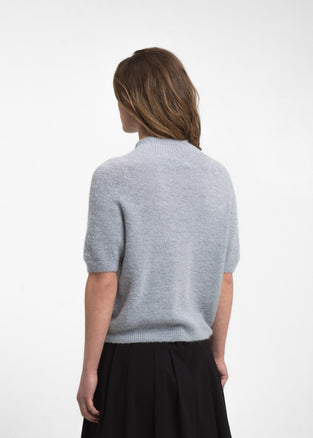 Alpaca knitted dyed top WP09