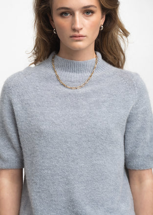 Alpaca knitted dyed top WP09