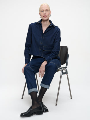 Kerry denim blouse