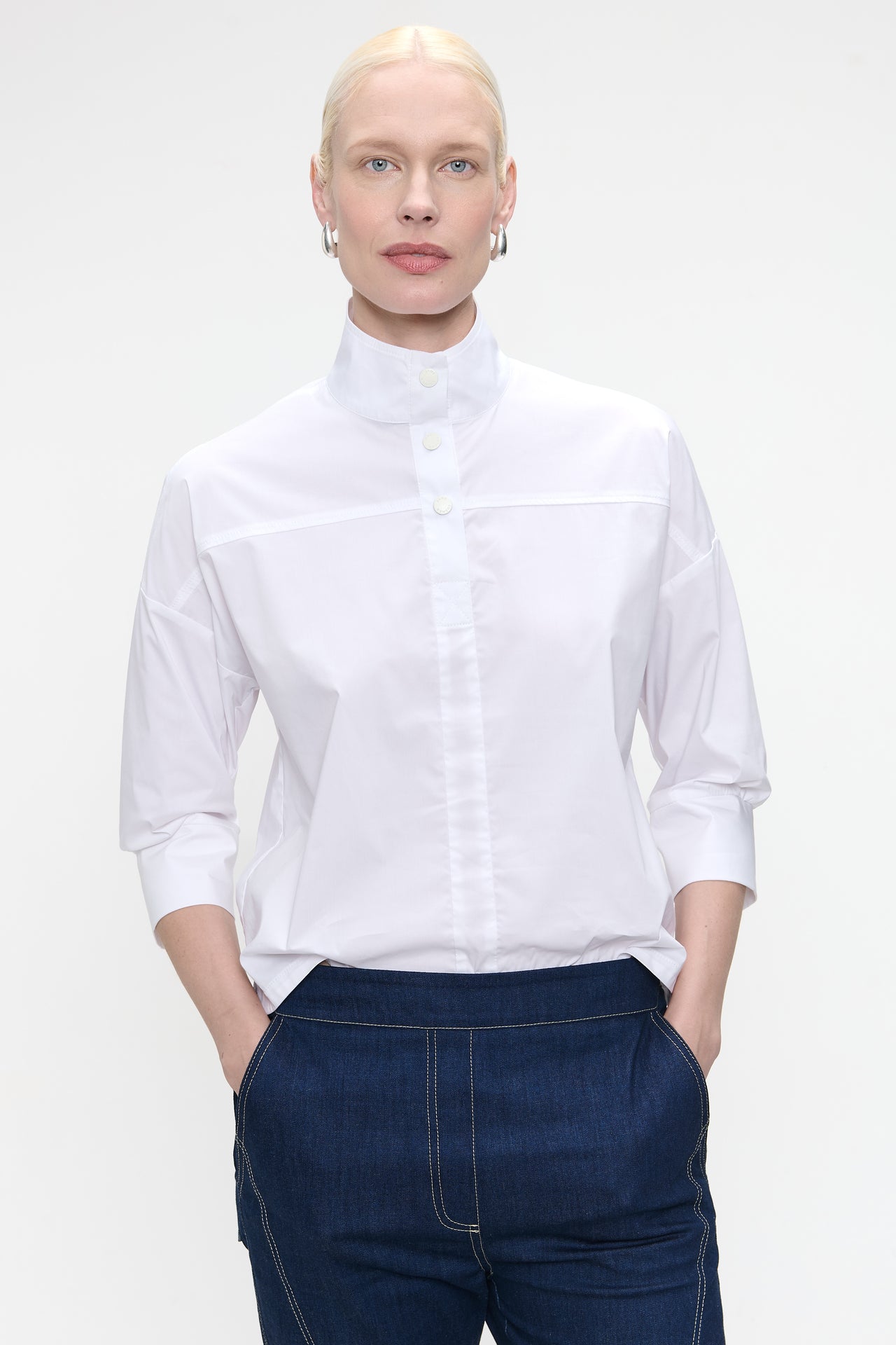 Angelika poplin top