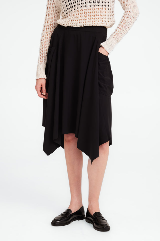 Caro strech technical jersey skirt